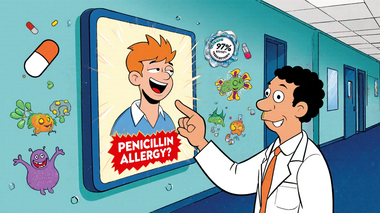 Electronic health record label changes from allergy warning to safe penicillin use